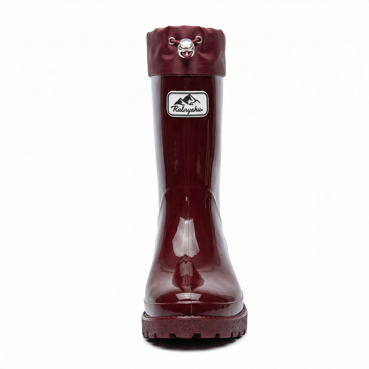Women High Quality and Stylish Rubber Boots with Adjustable Lacing System Mune Fashion