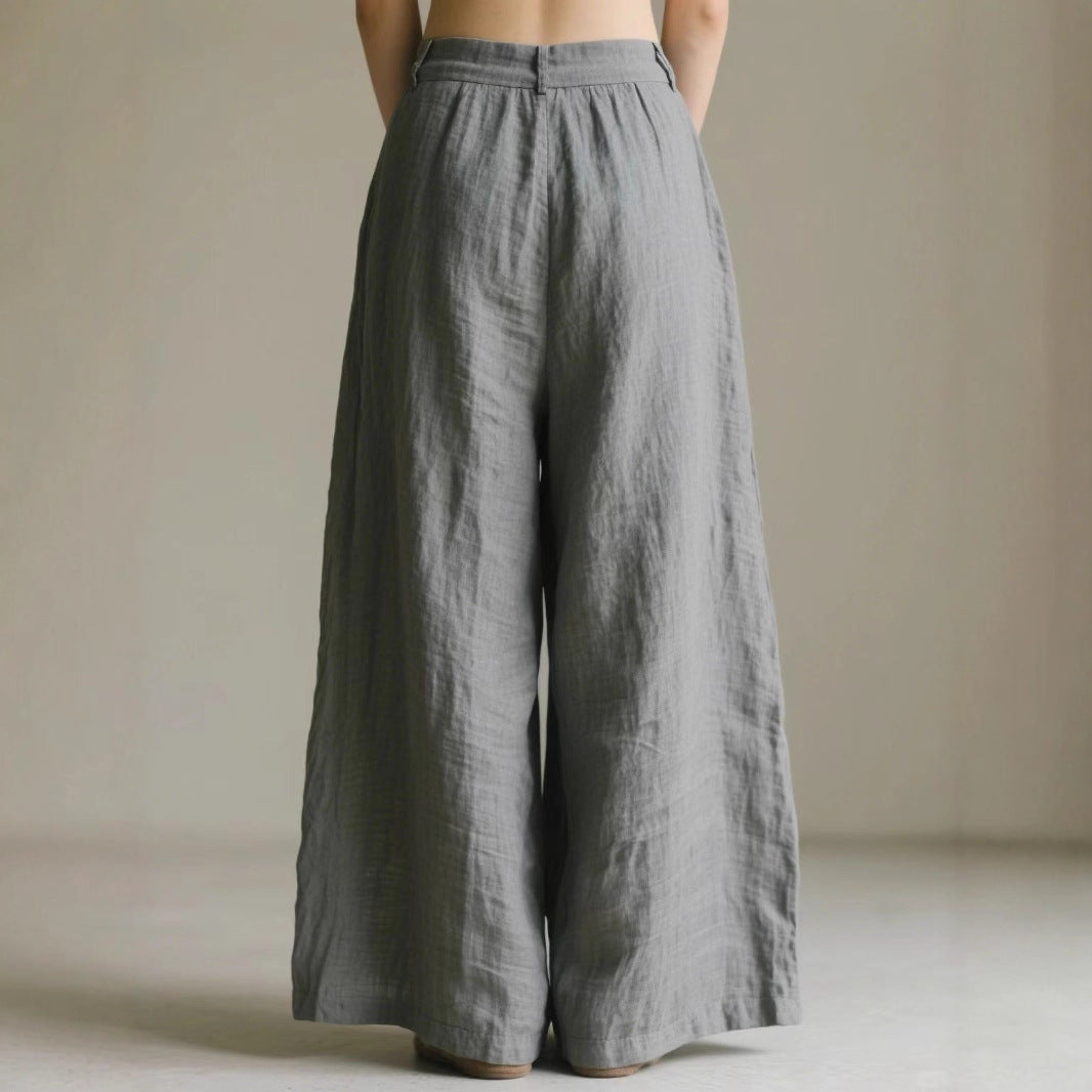 Women Loose Linen Pants Mune Fashion