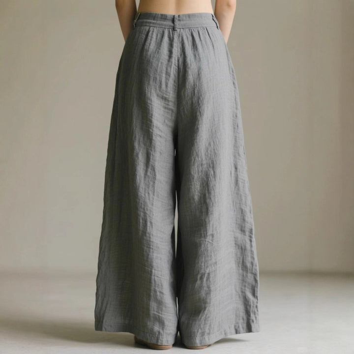 Women Loose Linen Pants Mune Fashion
