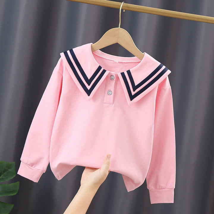 Women's sailor blouse with modern collar and button details Mune Fashion