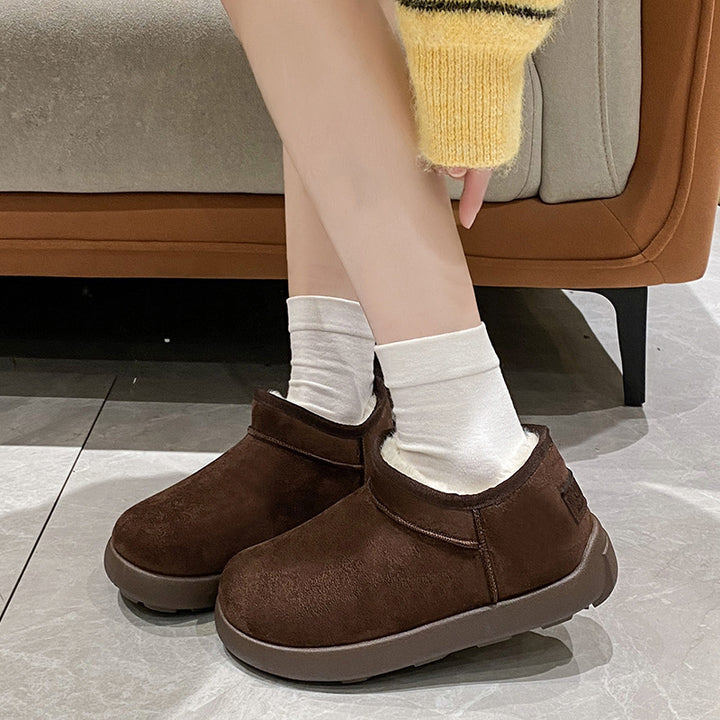 Women's Insulated Ankle Boots with Teddy Lining and Non-Slip Profile Sole Mune Fashion