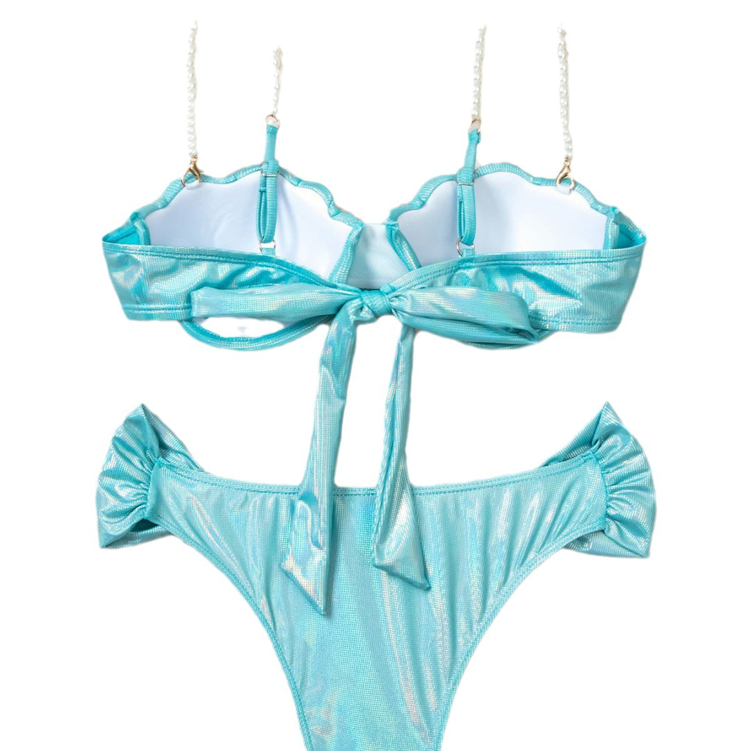 Women's Balconette Bikini with Luxurious Pearl Accents Mune Fashion