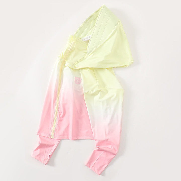 Women's lightweight UV protection hooded jacket made of functional stretch with full-length zipper and raglan sleeves Mune Fashion