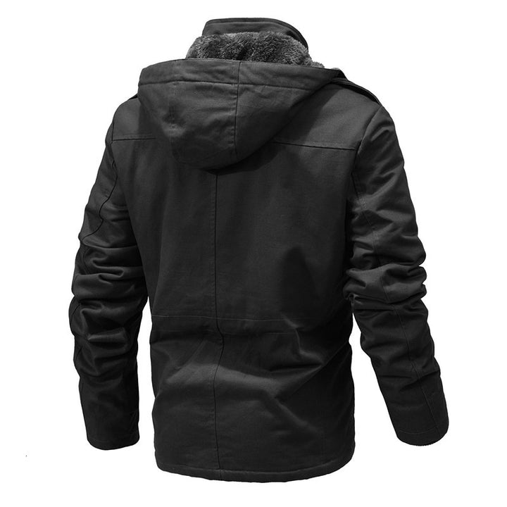 Men's Waterproof Winter Parka with Hood, Thermal Lining and Multifunctional Pockets Mune Fashion