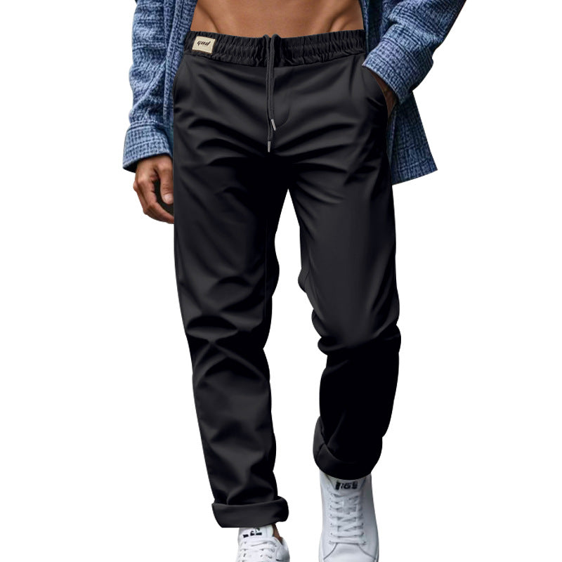 Men's tapered chino pants with turn-up hem and subtle crease Mune Fashion