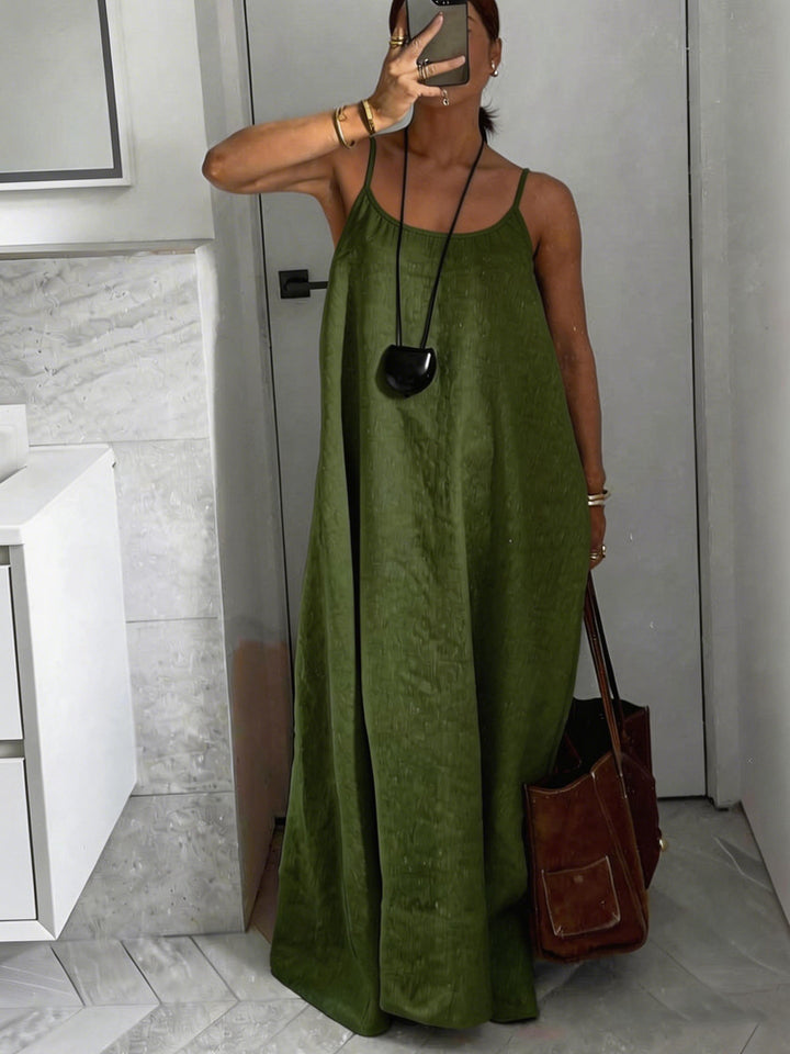 Ladies Lightweight Summer Dress with Deep Neckline Mune Fashion