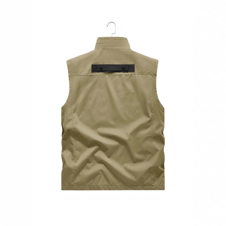 Men's photographer and outdoor utility vest with many multifunctional pockets and continuous zipper Mune Fashion
