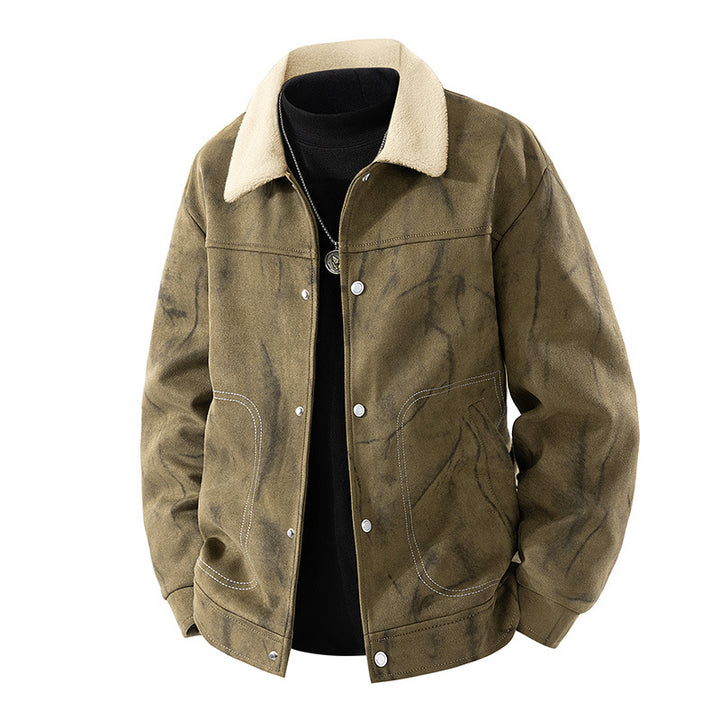 Men's Fashion Jacket with Teddy Fur Lining Mune Fashion