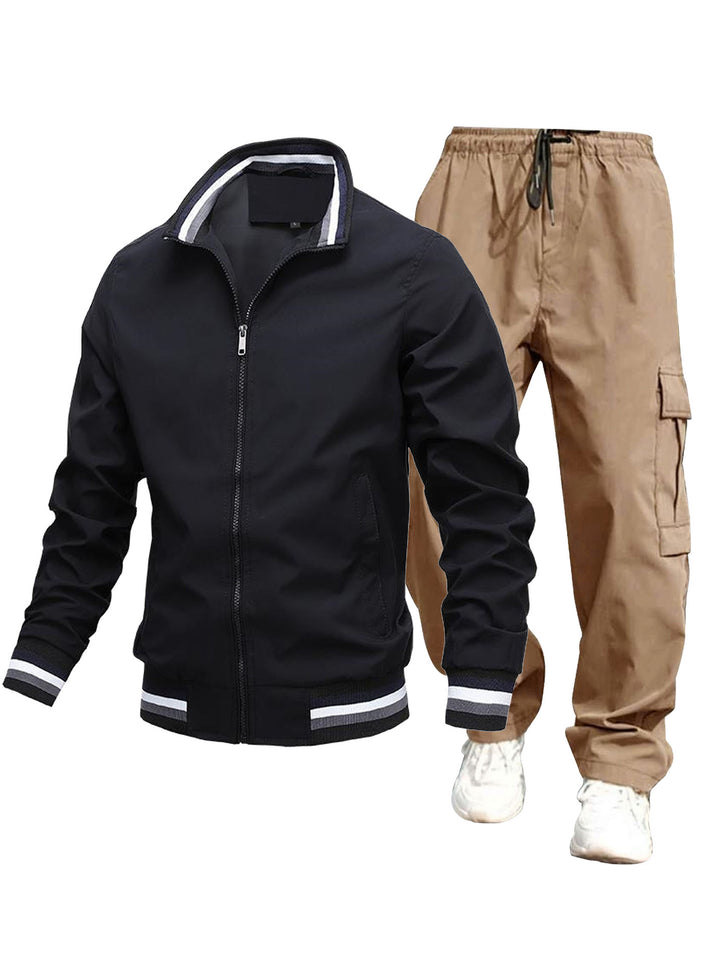 Men's Sports Jacket and Cargo Pants Mune Fashion