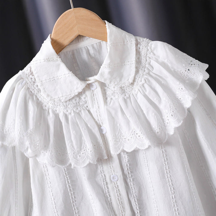 Women playful blouse with voluminous collar Mune Fashion
