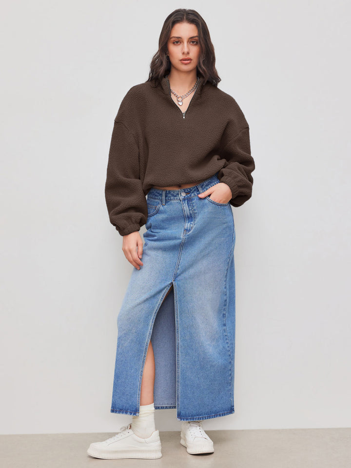 Women Soft and Casual Sweatshirt Mune Fashion