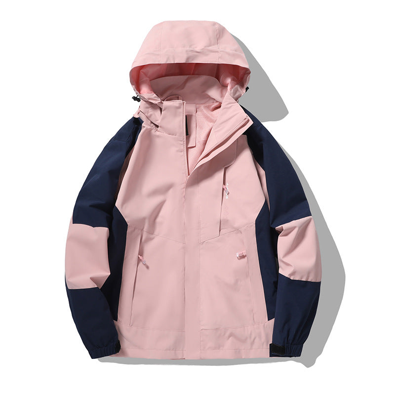 Men's nano wind and water-resistant outdoor hoodie jacket with ventilation mesh, adjustable hood and concealed front flap Mune Fashion