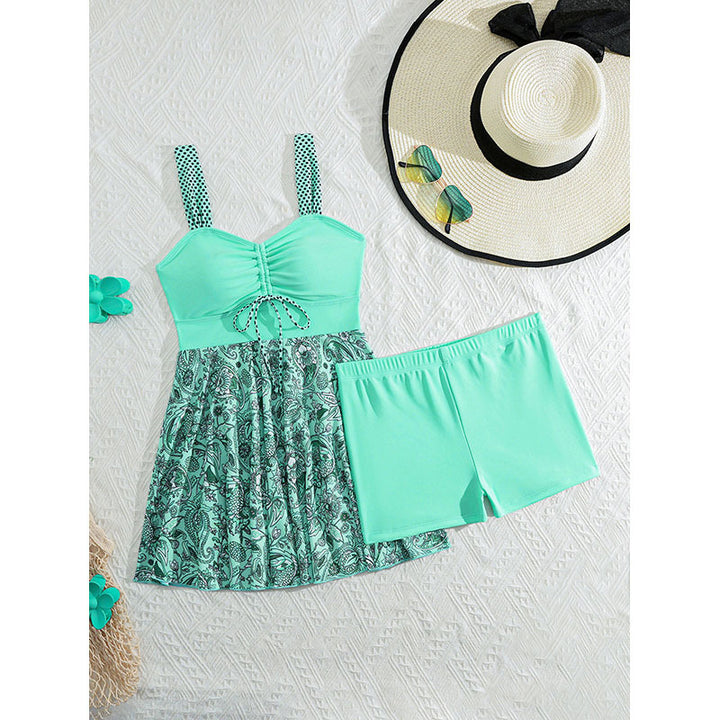 Women's tankini with playful ruffle skirt and comfortable shorts Mune Fashion
