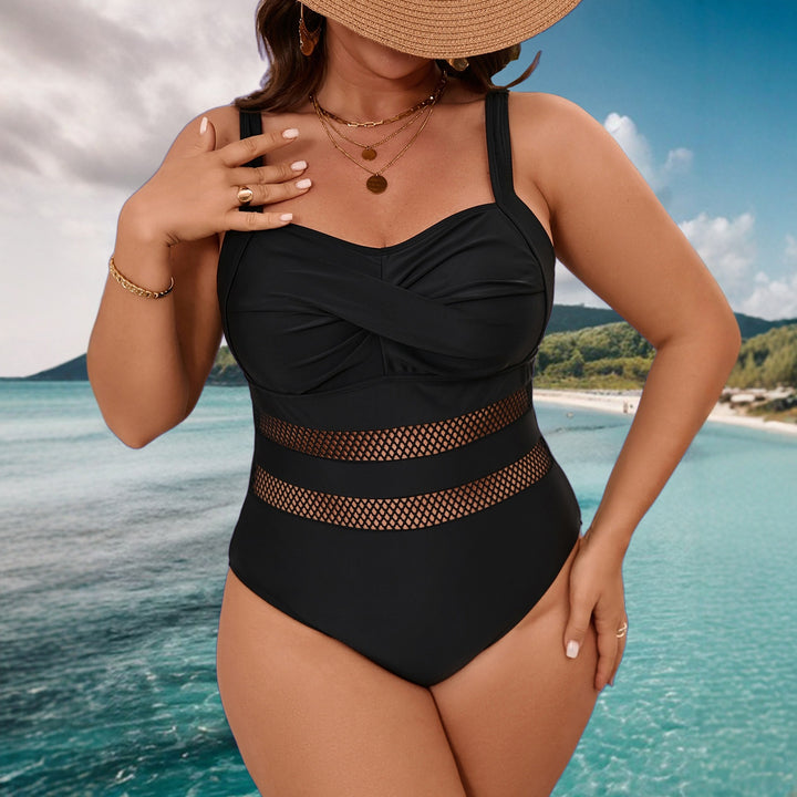 Women's swimsuit with modern mesh insert Mune Fashion