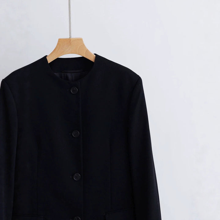 Women's fashionable blazer with simple collar Mune Fashion