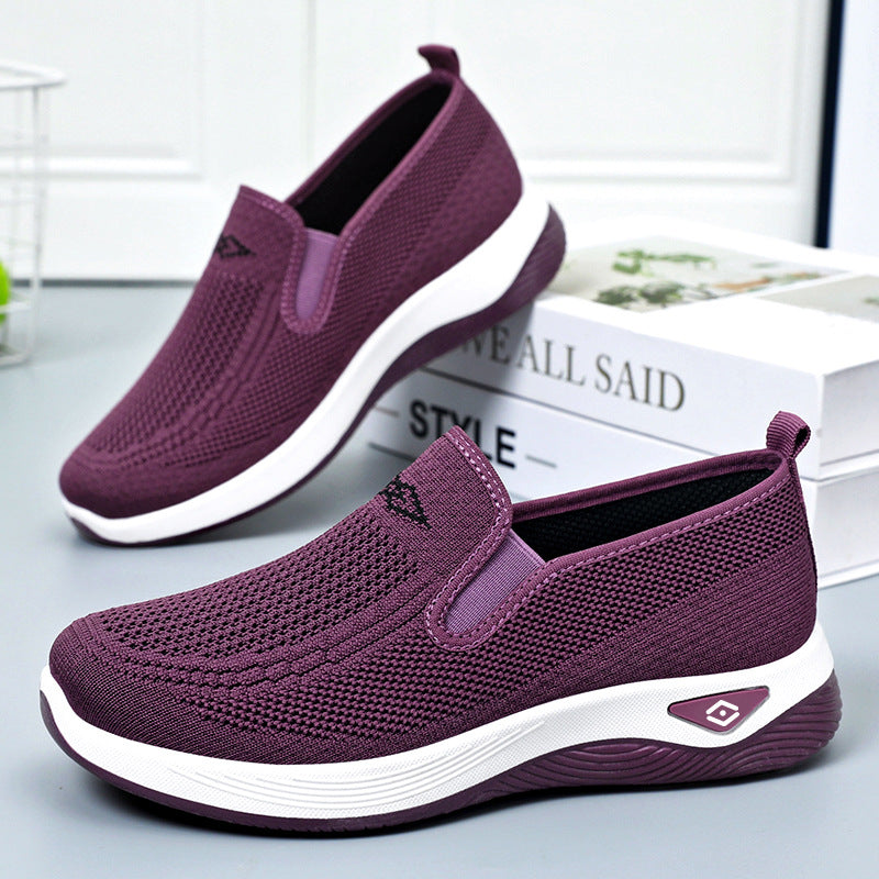 Ladies Breathable Slip-On Sneakers with Flexible Sole and non-slip Profile Mune Fashion