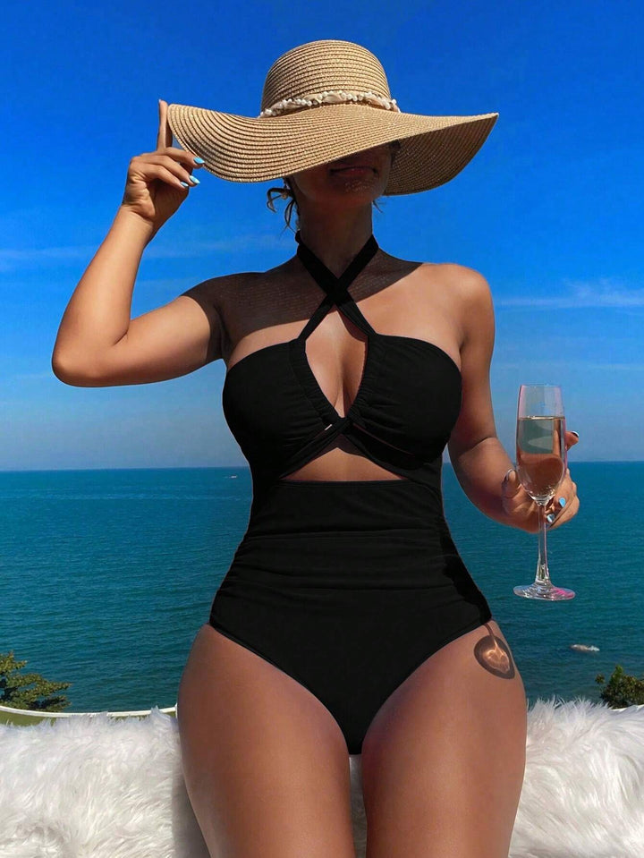 Women's high-summarizing swimsuit with innovative cut Mune Fashion