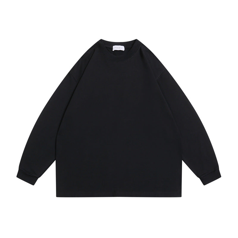 Unisex Oversize-Long Sleeve Shirt made of heavy cotton blend with round neck and ribbed cuffs Mune Fashion