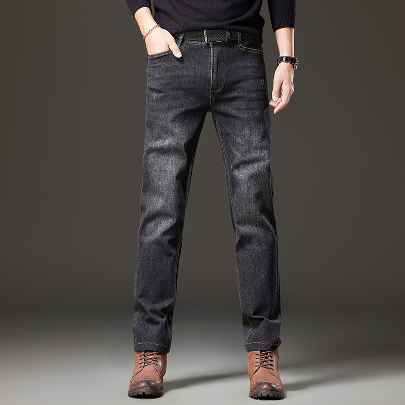 Men's jeans in a straight cut made of stretch denim with a classic five-pocket design Mune Fashion