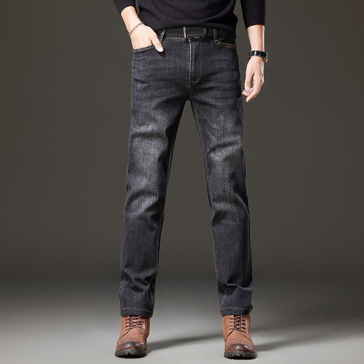 Men's jeans in a straight cut made of stretch denim with a classic five-pocket design Mune Fashion