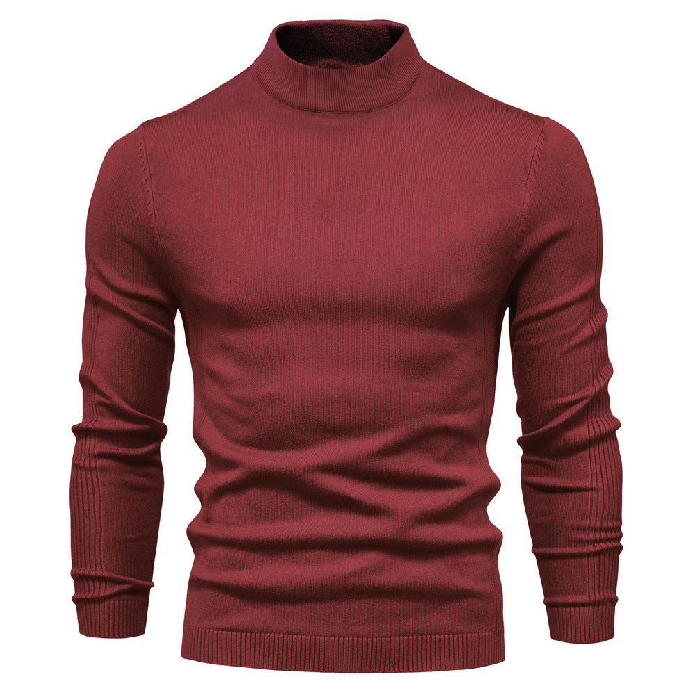 Men's Stylish Turtleneck Sweater Made Of Soft Merino Wool Mune