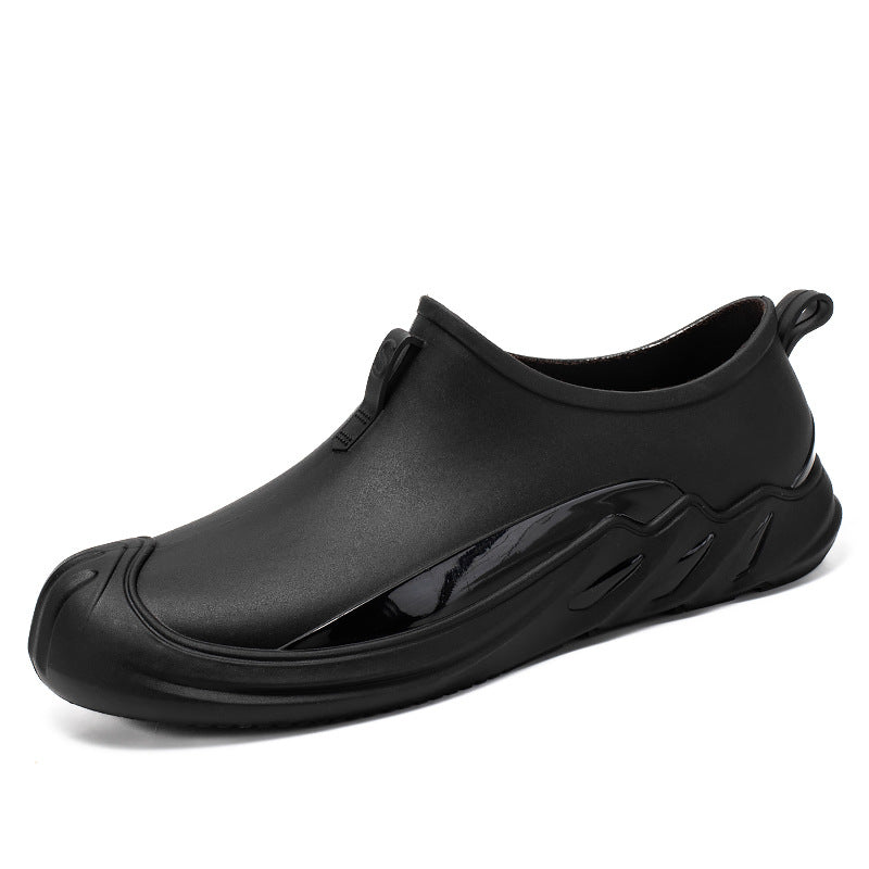 Men's sturdy waterproof outdoor clogs made of solid rubber with slip-resistant profile sole Mune Fashion
