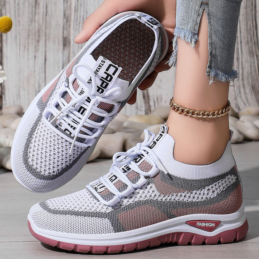 Women's nan sock-like platform sneakers with breathable knit upper and cushioning EVA sole Mune Fashion