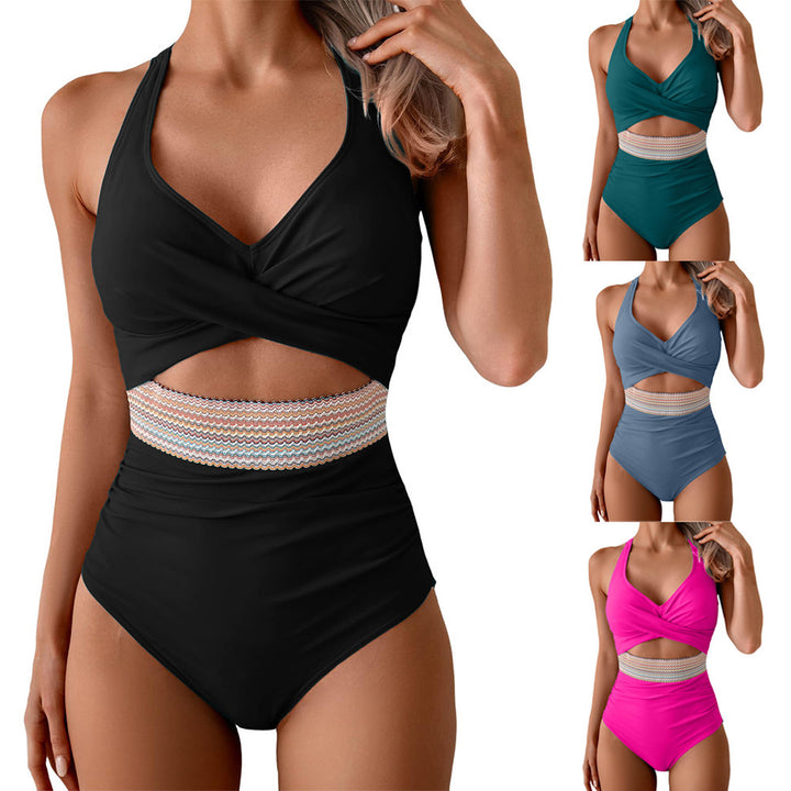 Women One-Piece Swimwear with Innovative Wrap Look Mune Fashion