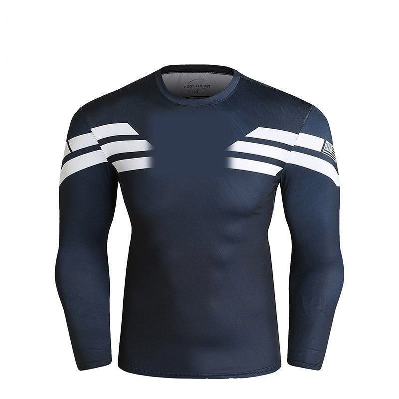 Men's Sporty Long Sleeve T-Shirt with Innovative Design Mune Fashion