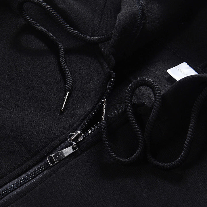 Women’s extra-wide cut zip hoodie with reinforced hood, flat seams, and soft fleece lining Mune Fashion