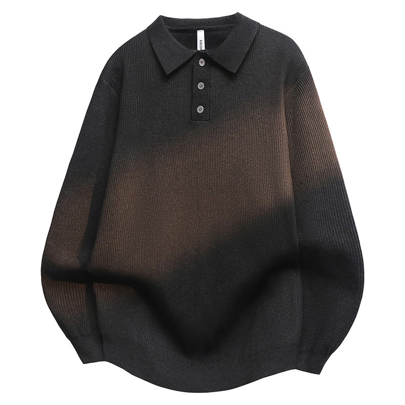 Men's Fashion Knit Top with Button Placket Mune Fashion