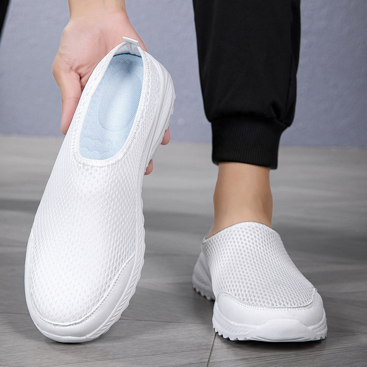 Unisex nan breathable mesh mule with grippy flex outsole and padded comfort insole Mune Fashion
