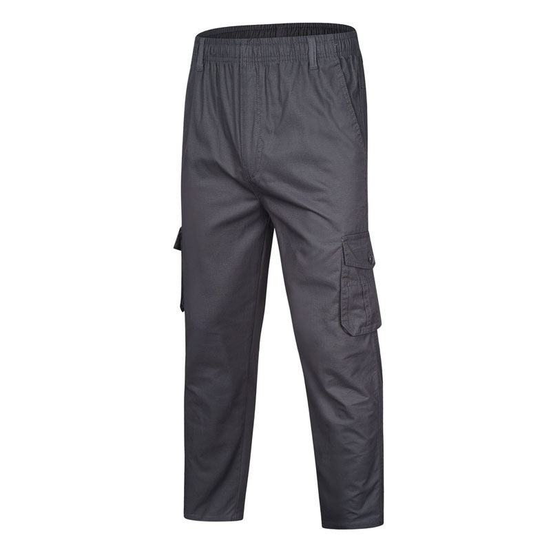 Men's loosely fitting cargo pants with elastic waistband and multiple pockets Mune Fashion