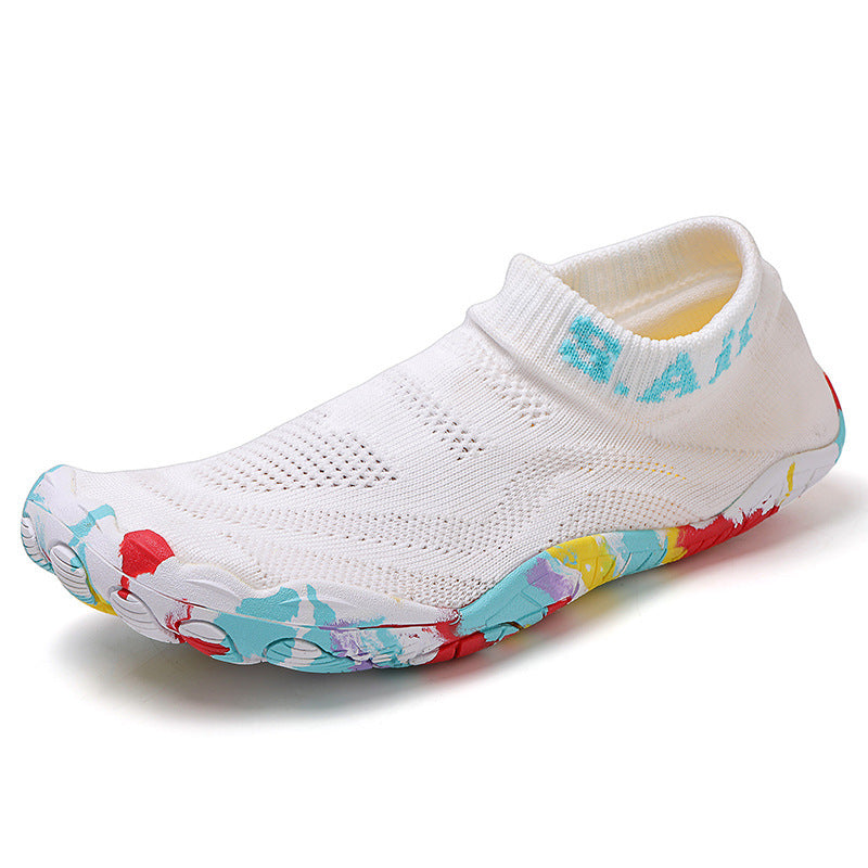 Unisex nan ultraflexible knitted sock shoe with anatomical multi-zone rubber sole and quick-drying construction Mune Fashion