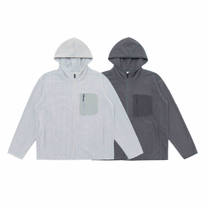 Unisex Structured Hoodie with Full Zip and Chest Zip Pocket Mune Fashion
