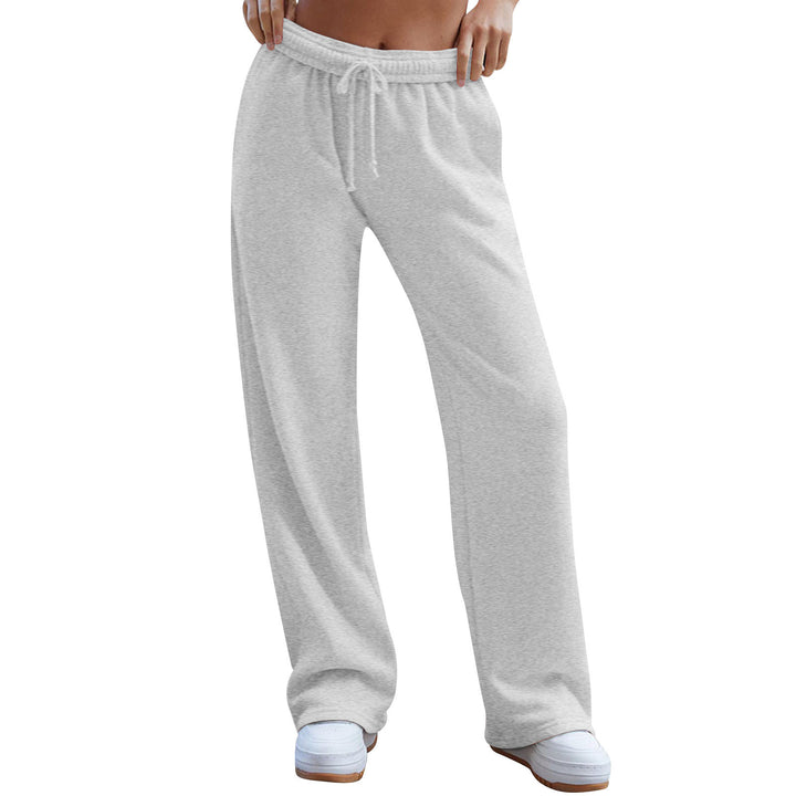 Women's wide comfort lounge pants with high waist, elastic waistband, and drawstring Mune Fashion