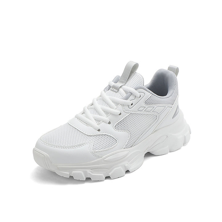 Unisex nan voluminous platform sneakers with breathable mesh, shock-absorbing midsole, and slip-resistant tread sole Mune Fashion