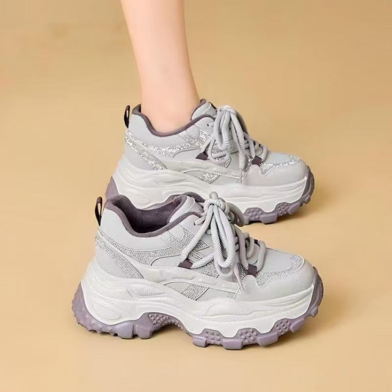 Women Sporty Sneakers with striking cushioning and sparkling accents Mune Fashion