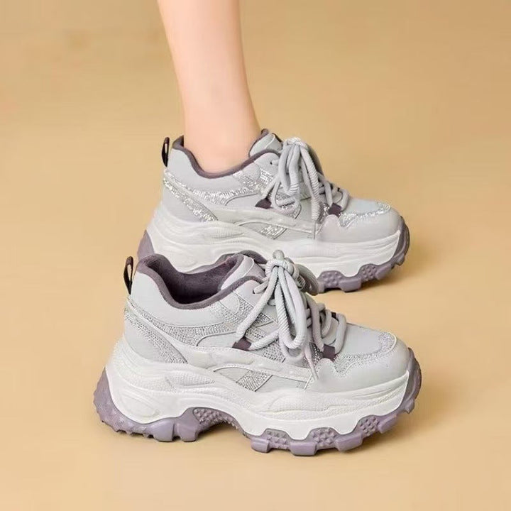 Women Sporty Sneakers with striking cushioning and sparkling accents Mune Fashion