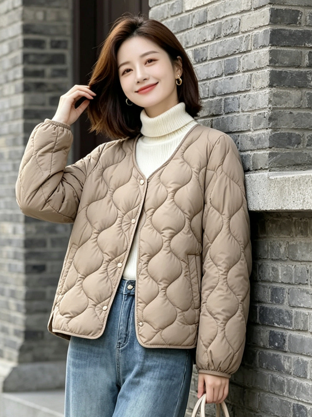 Women Trendy Padded Jacket Mune Fashion