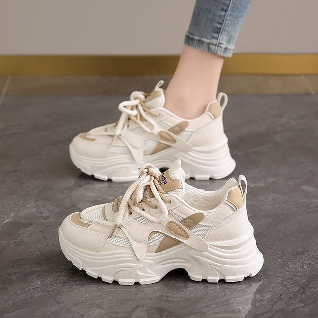 Women Chunky Sneakers with breathable mesh inserts and comfortable cushioning Mune Fashion