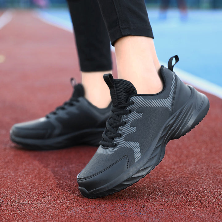Unisex nan urban comfort sneaker with padded wedge sole breathable mesh tongue and durable synthetic leather trim Mune Fashion