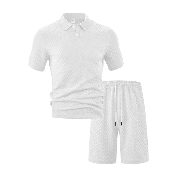 Men's structured polo set made of breathable cotton blend Mune Fashion