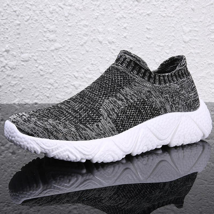 Unisex slip-on city walker with elastic mesh upper and sculpted wave sole Mune Fashion