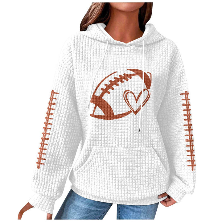 Women Comfortable Hoodie with Heart Design Mune Fashion