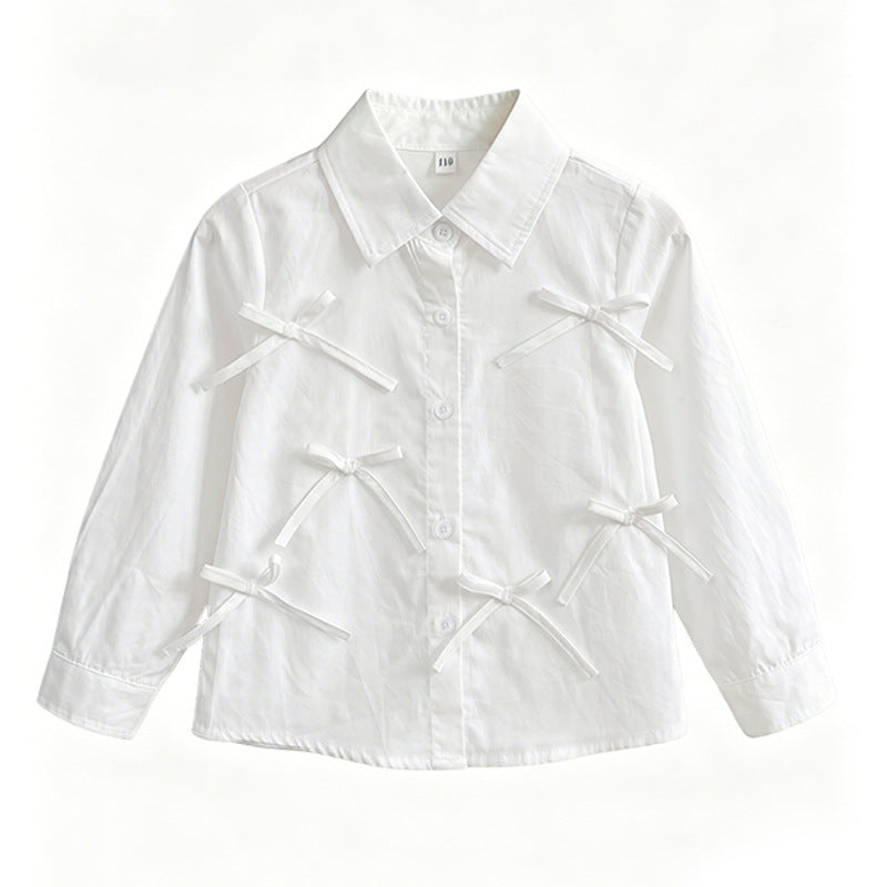 Girl's blouse with lovely bow details Mune Fashion