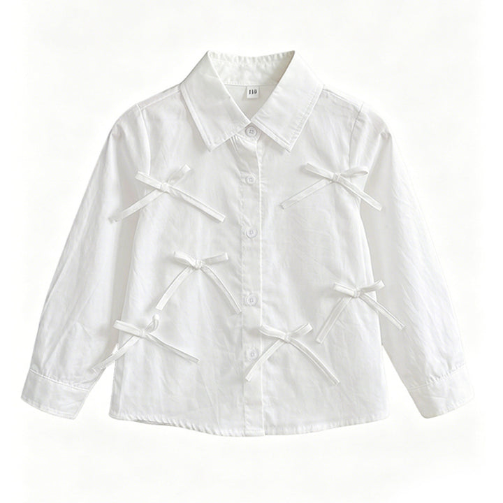 Girl's blouse with lovely bow details Mune Fashion