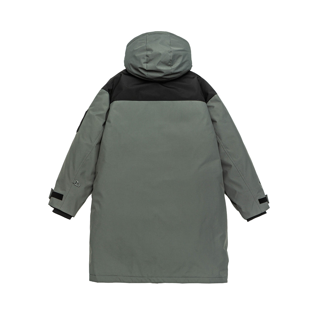 Men's Water-Repellent Quilted Winter Parka with Hood and Multifunctional Pockets Mune Fashion