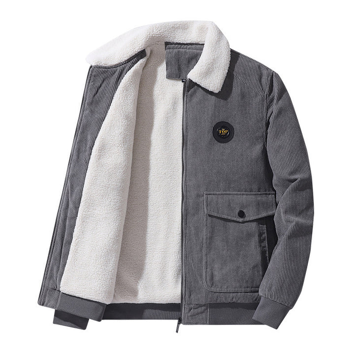 Men's Stylish Fleece Jacket with Teddy Lining Mune Fashion