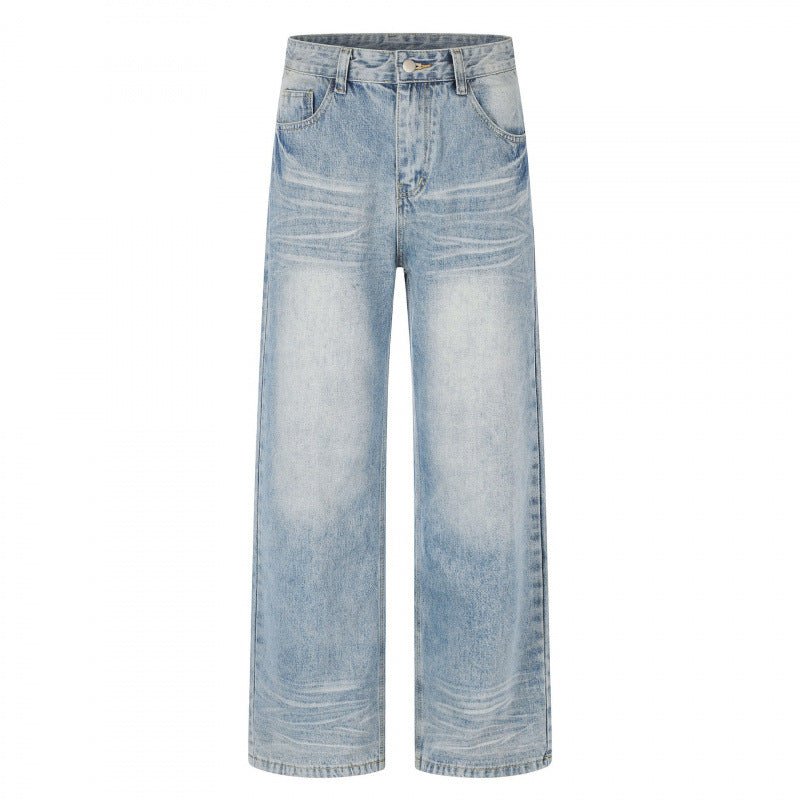 Women's short-cut high-waist culotte jeans with wide leg, retro wash, and soft denim quality Mune Fashion